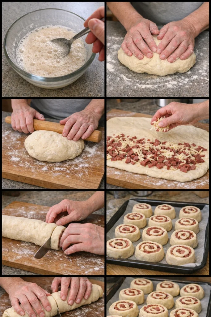 Smoked Beef Bread Rolls