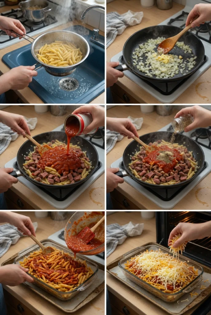 Smoked Beef Pasta Bake