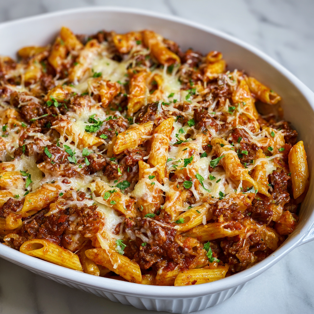 Smoked Beef Pasta Bake