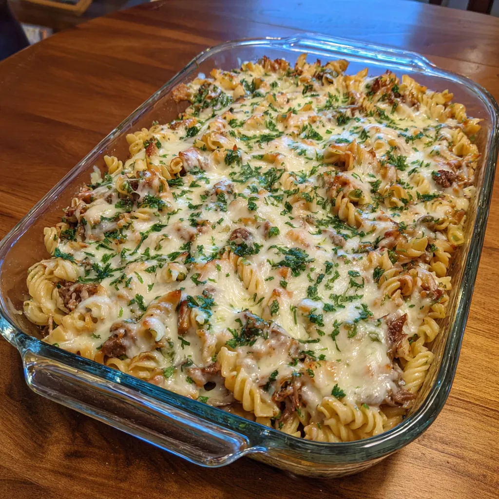 Smoked Beef Pasta Bake