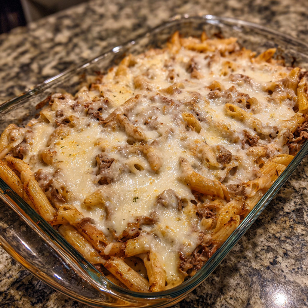 Smoked Beef Pasta Bake