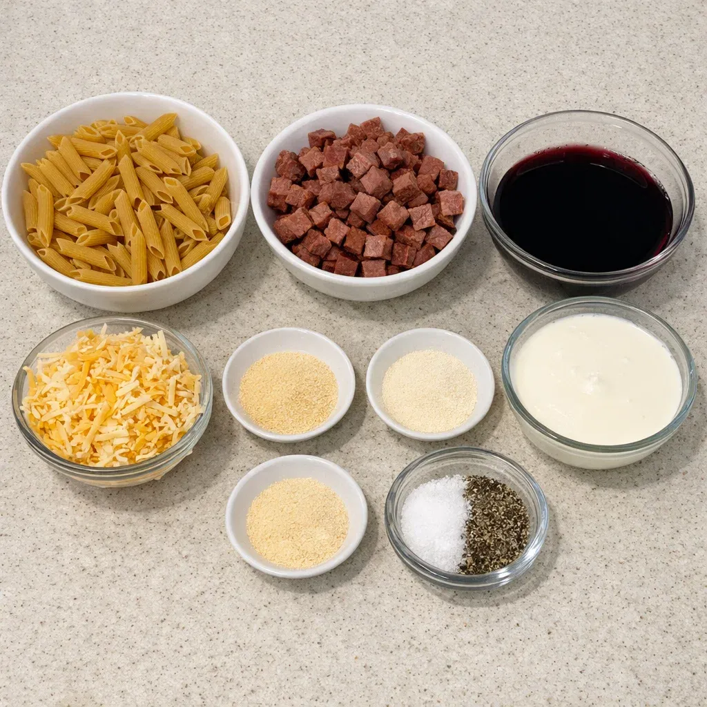 Smoked Beef Pasta Bake