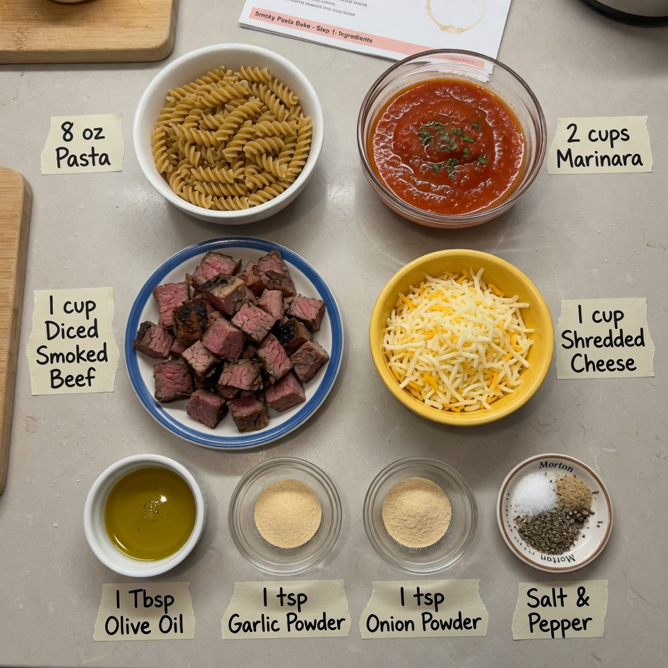 Smoked Beef Pasta Bake