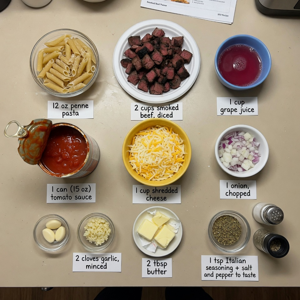 Smoked Beef Pasta Bake