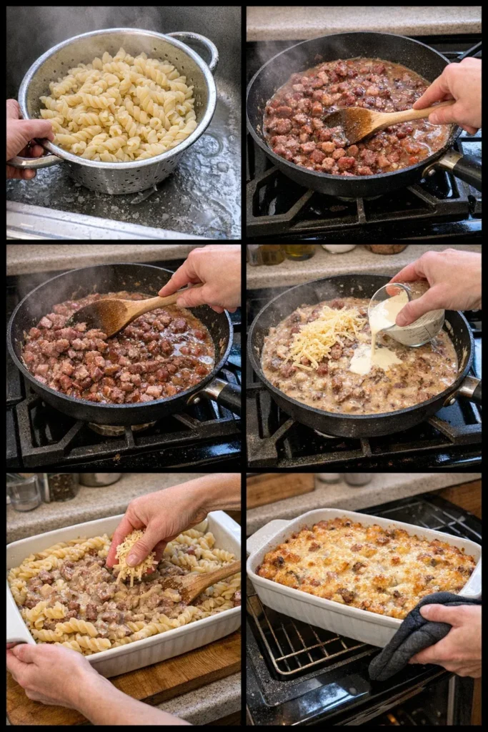 Smoked Beef Pasta Bake