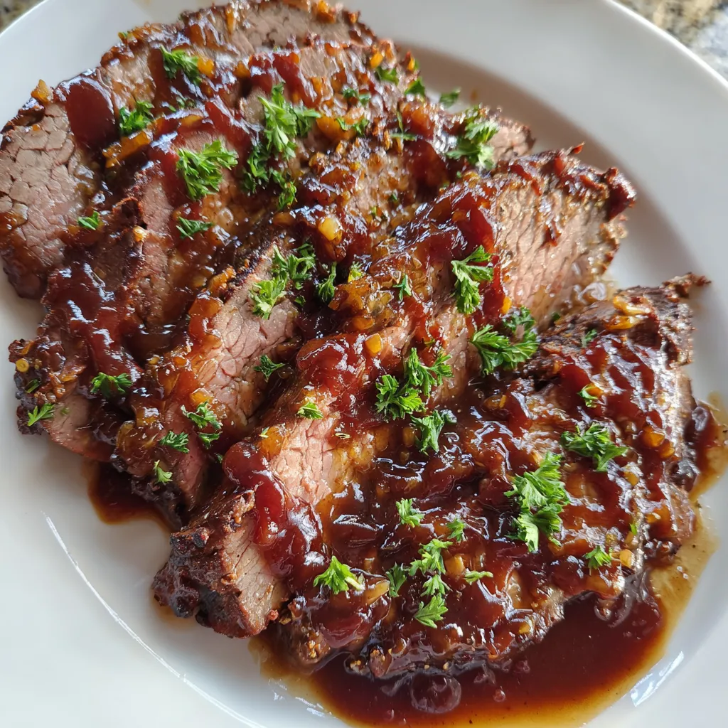 Smoked Beef and Grape Juice Glaze