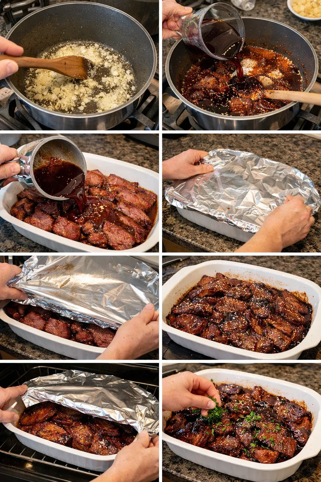 Smoked Beef and Grape Juice Glaze