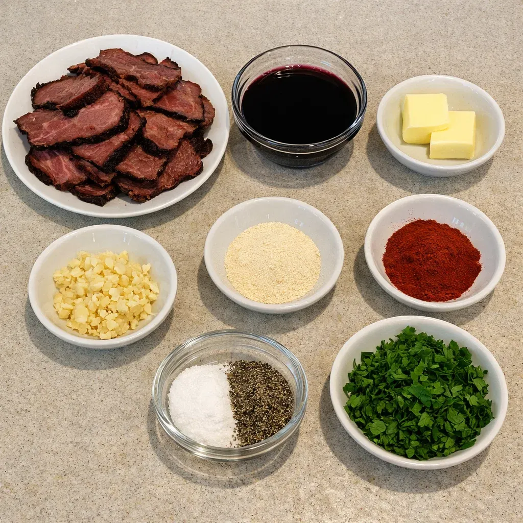 Smoked Beef and Grape Juice Glaze