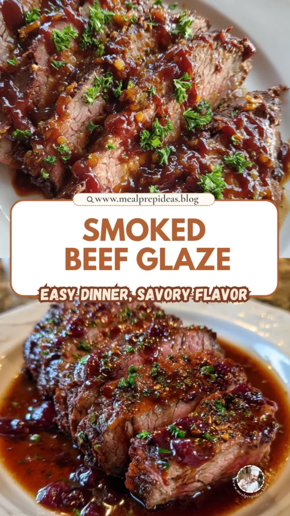 Smoked Beef and Grape Juice Glaze