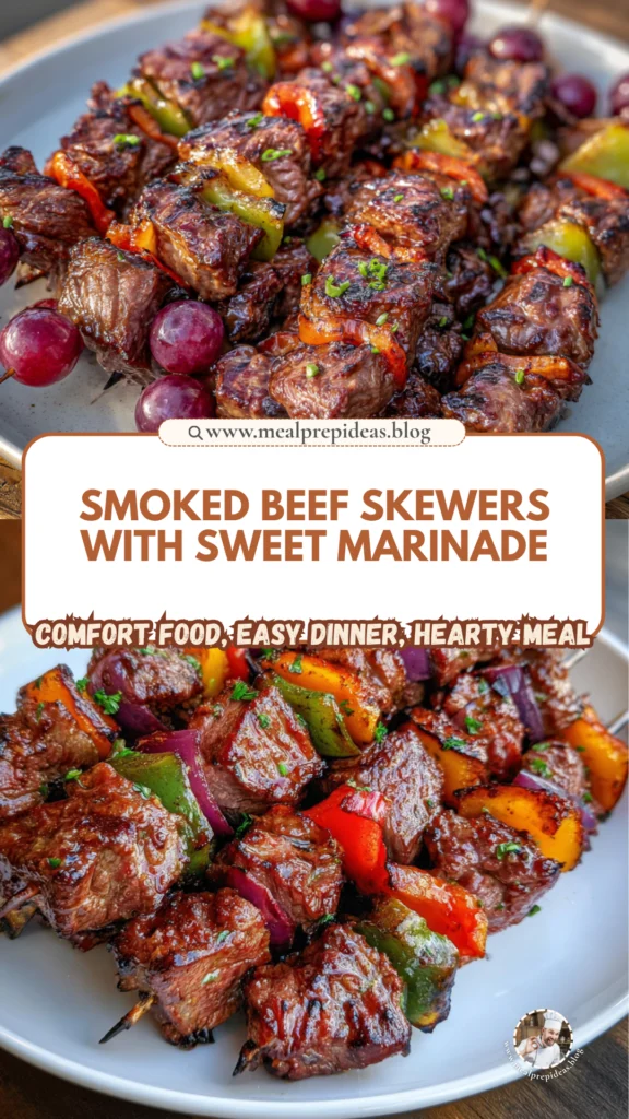 Smoked Beef and Grape Juice Skewers