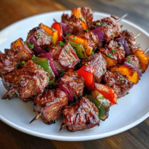 Smoked Beef and Grape Juice Skewers