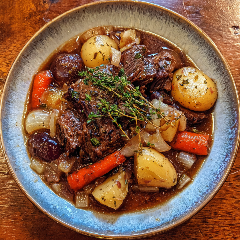 Smoked Beef and Grape Juice Stew