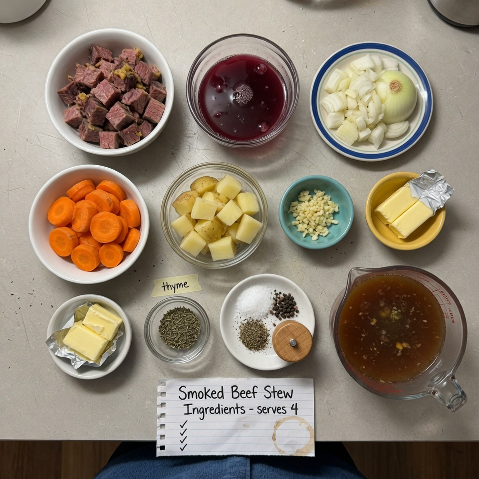 Smoked Beef and Grape Juice Stew