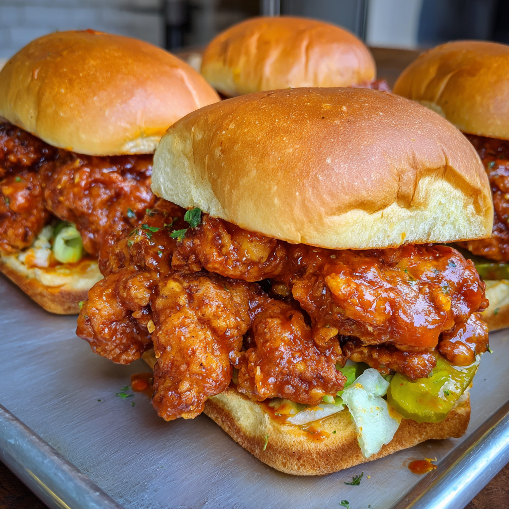 Spicy Bang Bang Chicken Sliders