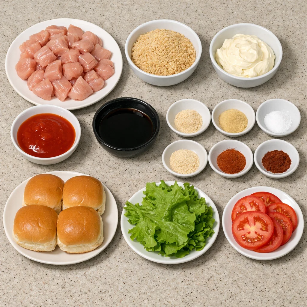 Spicy Bang Bang Chicken Sliders