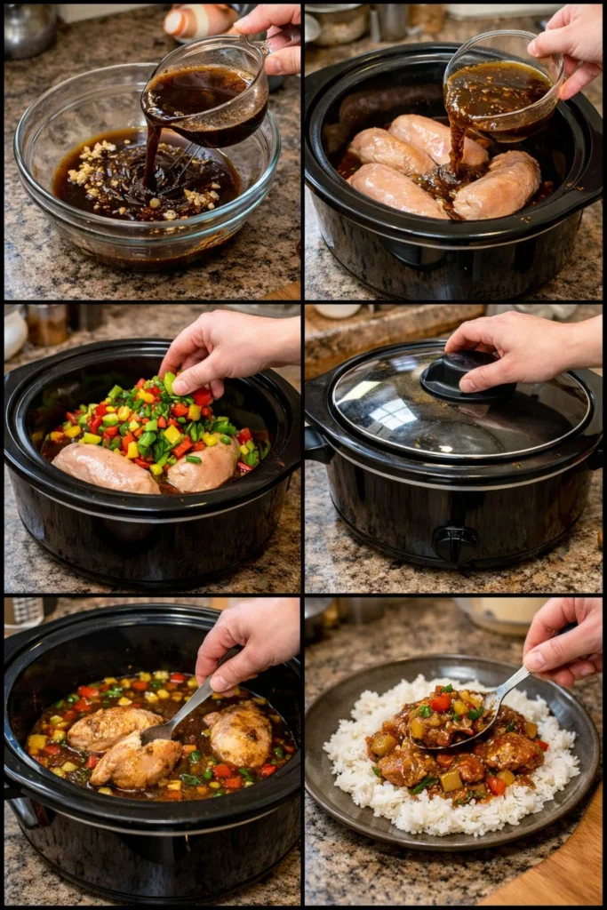 Sweet Hawaiian Crock Pot Chicken