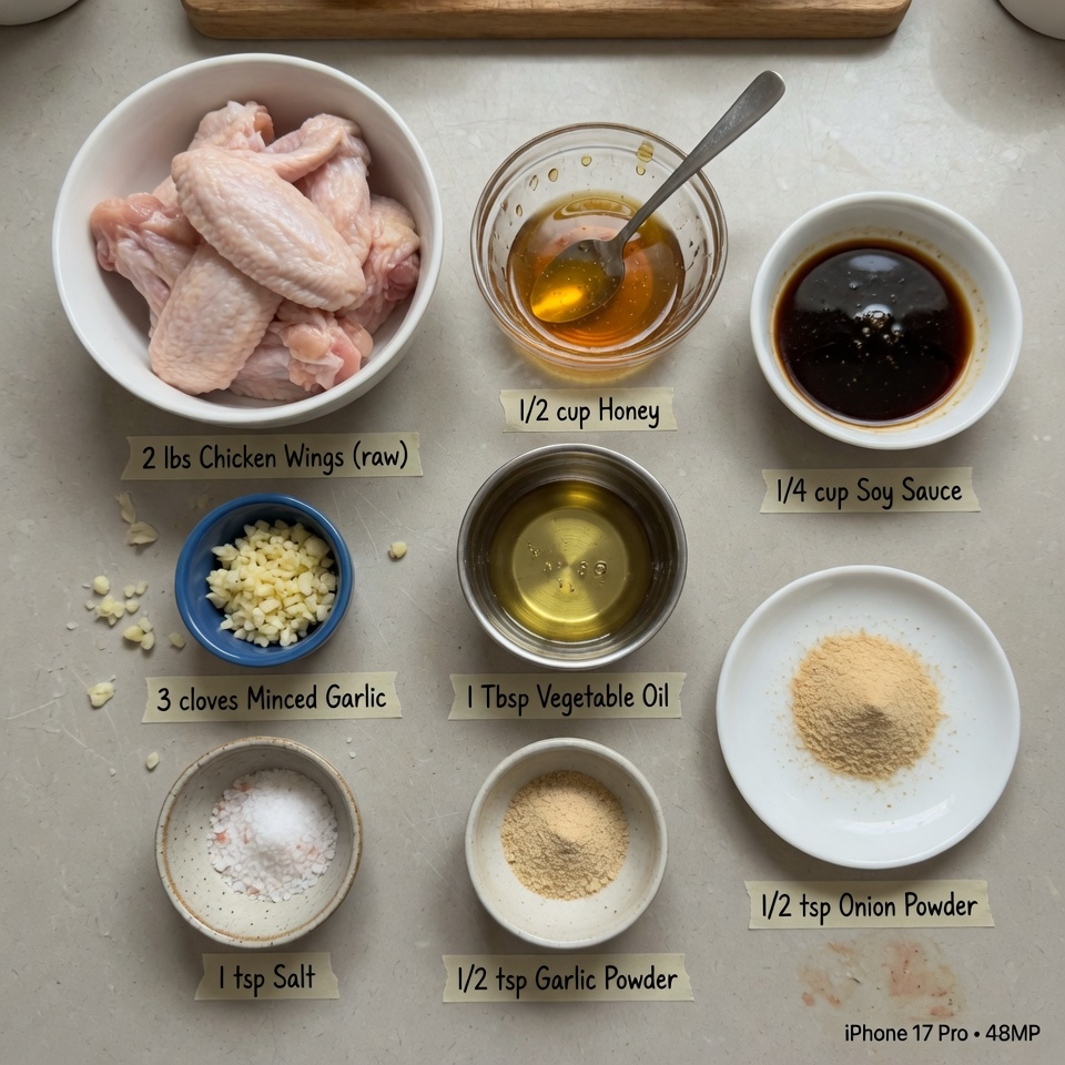 Sweet Honey Garlic Chicken Wings