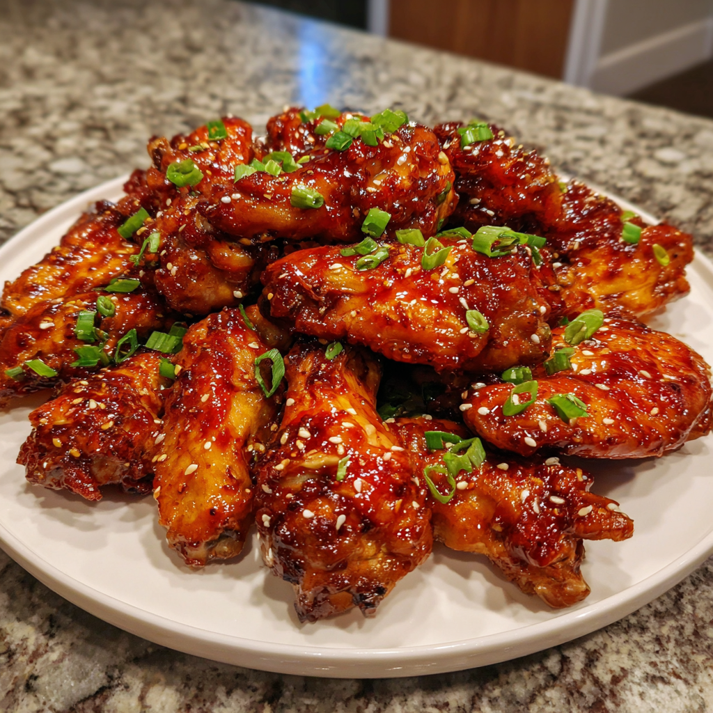 Sweet Honey Garlic Chicken Wings