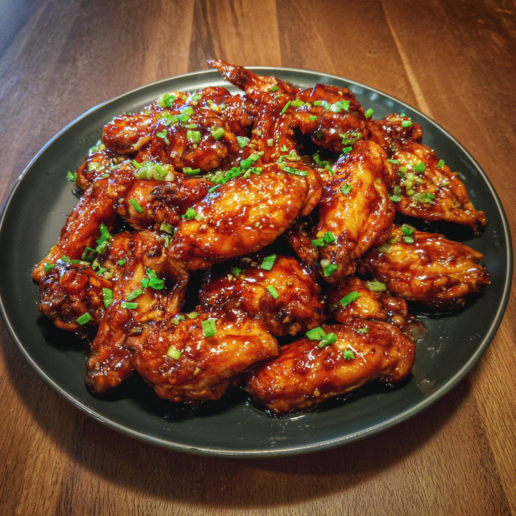 Sweet Honey Garlic Chicken Wings