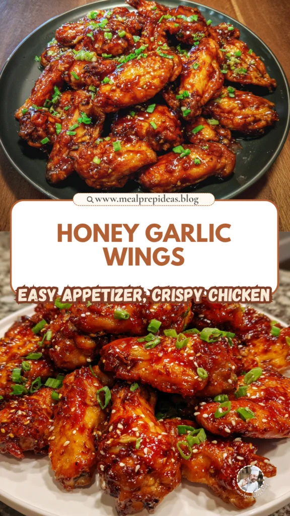 Sweet Honey Garlic Chicken Wings