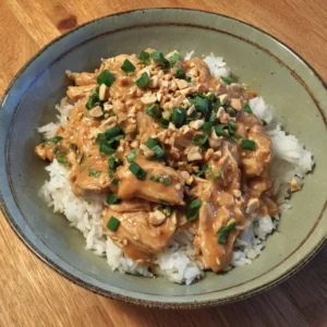 Thai Peanut Chicken Crockpot
