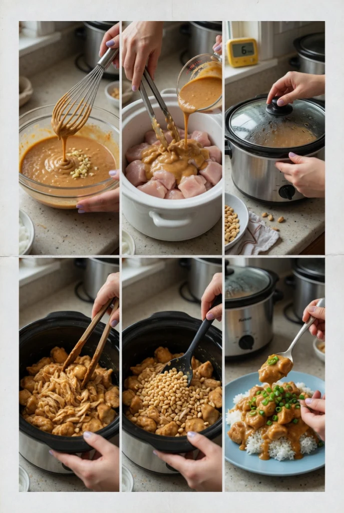 Thai Peanut Chicken Crockpot