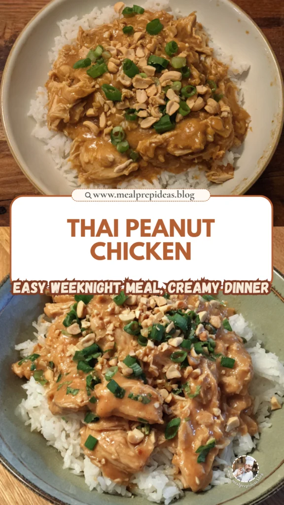 Thai Peanut Chicken Crockpot