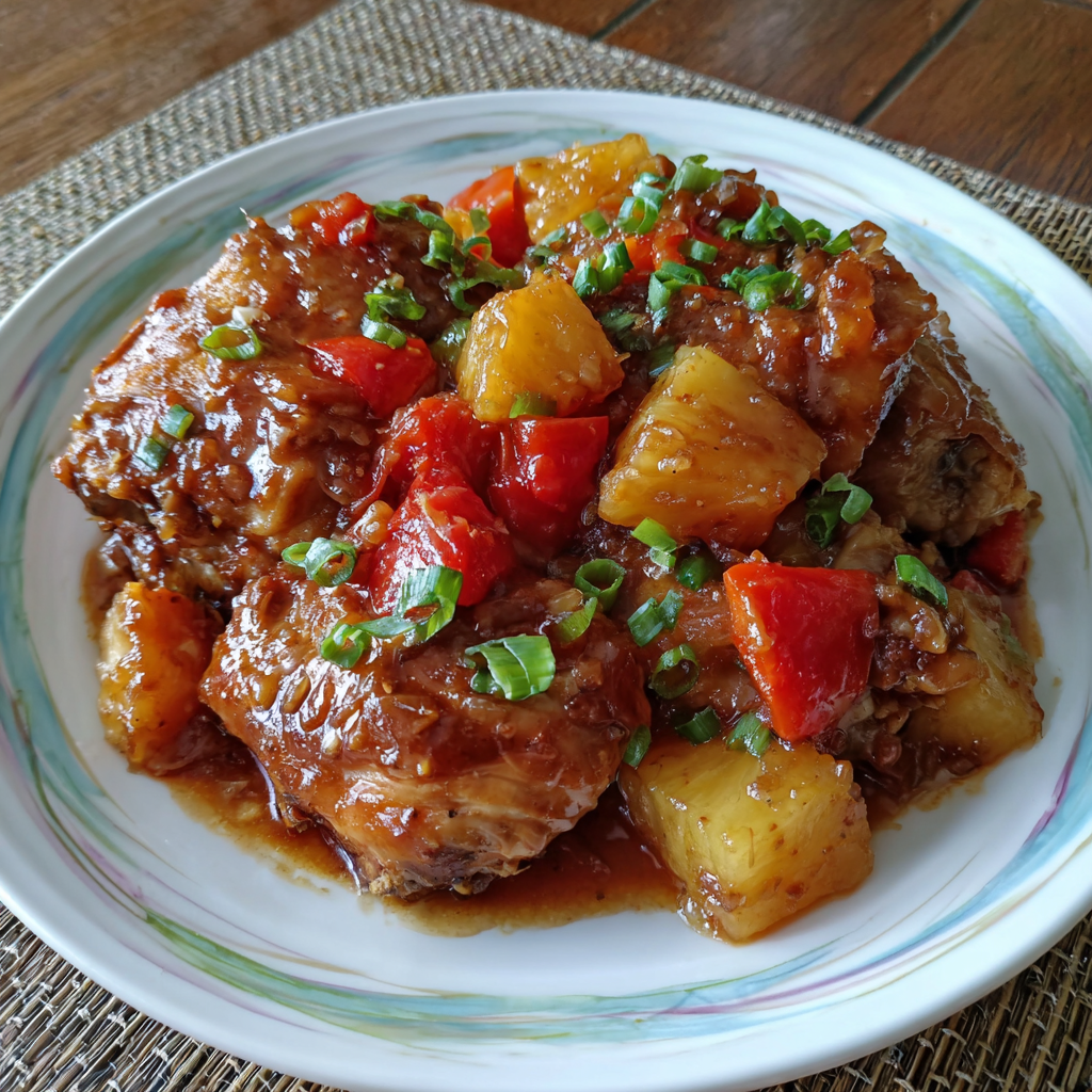 Tropical Hawaiian Crock-Pot Chicken