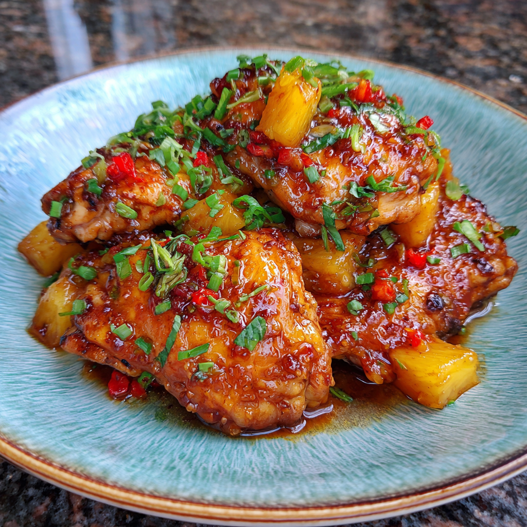 Tropical Hawaiian Crock-Pot Chicken