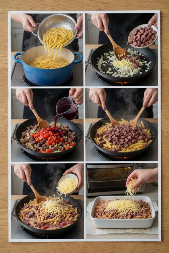 Smoked Beef Pasta Bake