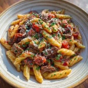 smoked beef pasta