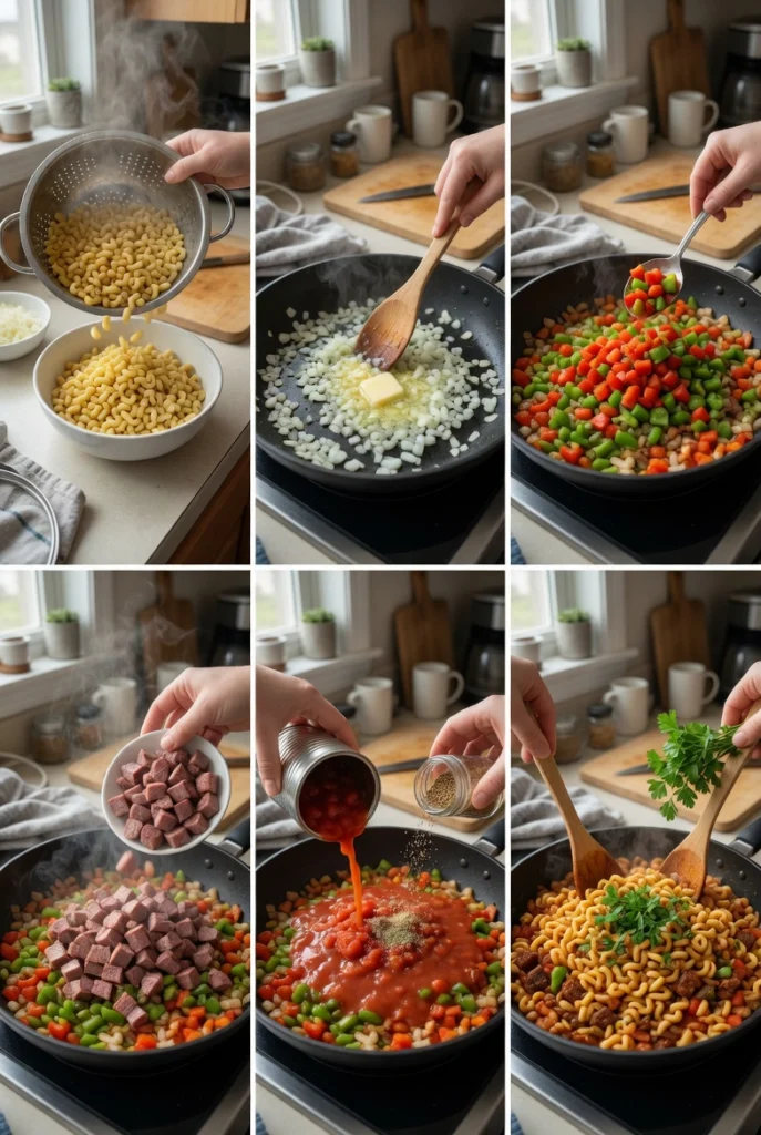 smoked beef pasta dish