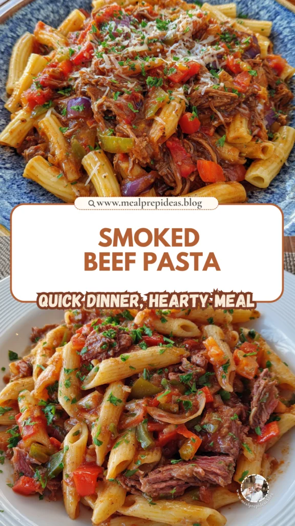 smoked beef pasta dish
