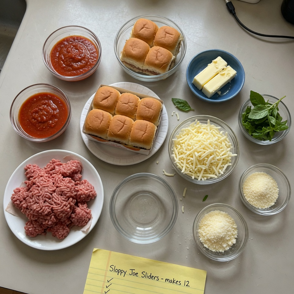 Beef Parmesan Sliders