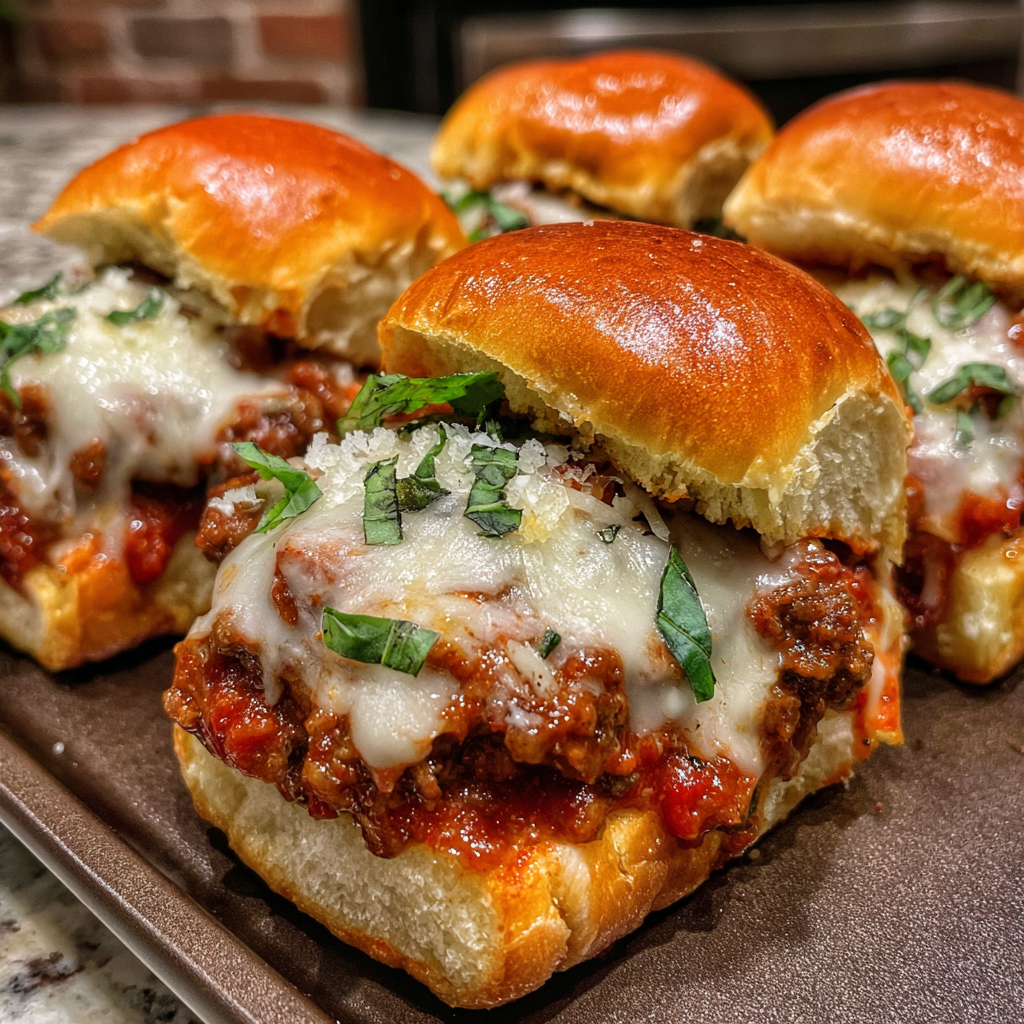 Beef Parmesan Sliders