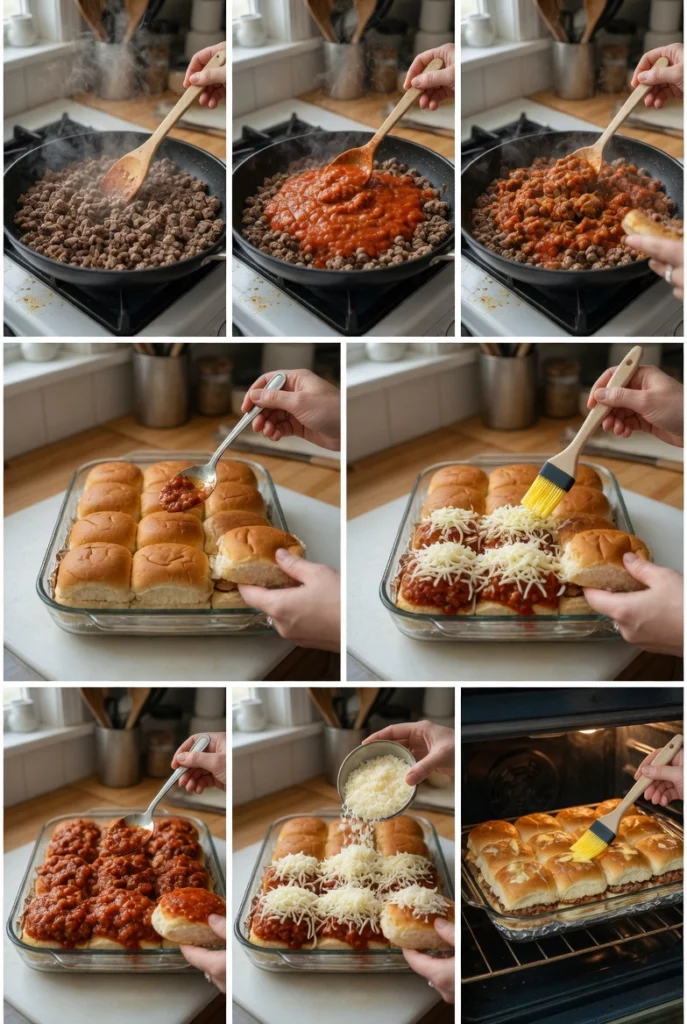 Beef Parmesan Sliders