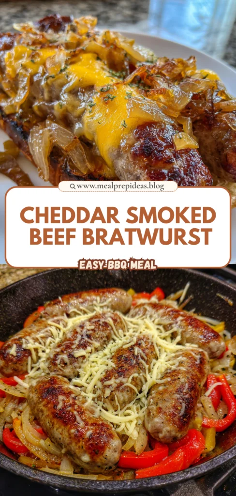 Cheddar Smoked Beef Bratwurst