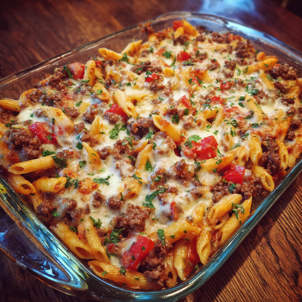 Creamy Beef Pasta Bake