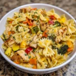 Creamy Cheddar Chicken Bowtie Pasta