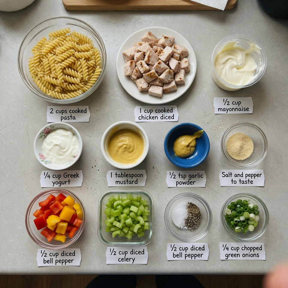 Creamy Chicken Pasta Salad
