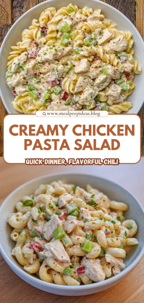 Creamy Chicken Pasta Salad