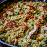 Creamy Chicken Pot Pie Orzo