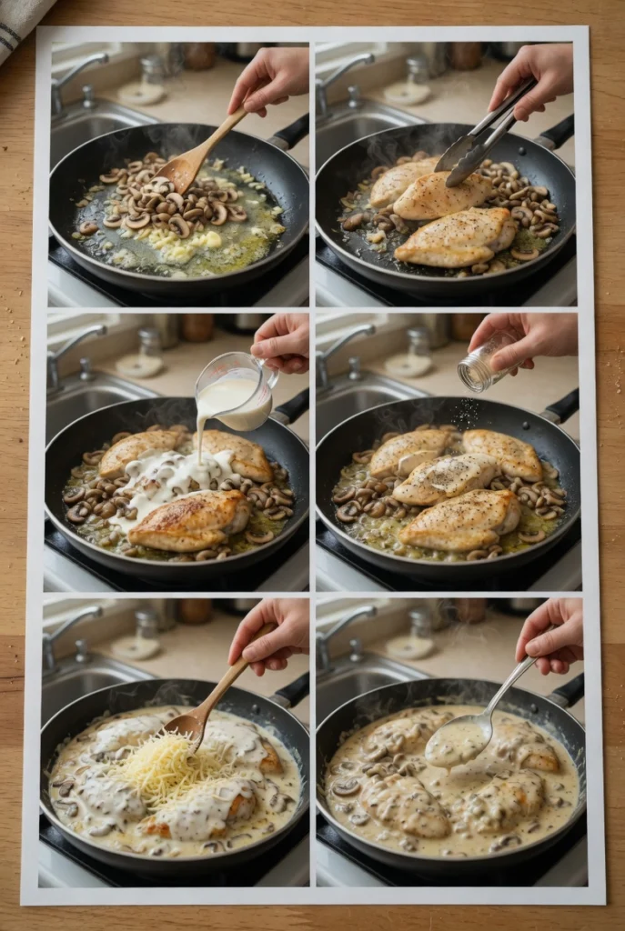Creamy Mushroom Asiago Chicken