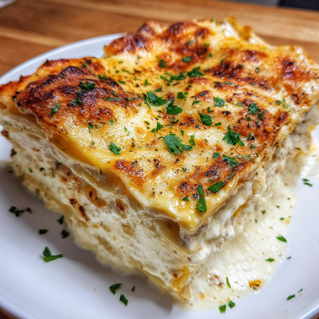 Creamy White Lasagna Delight