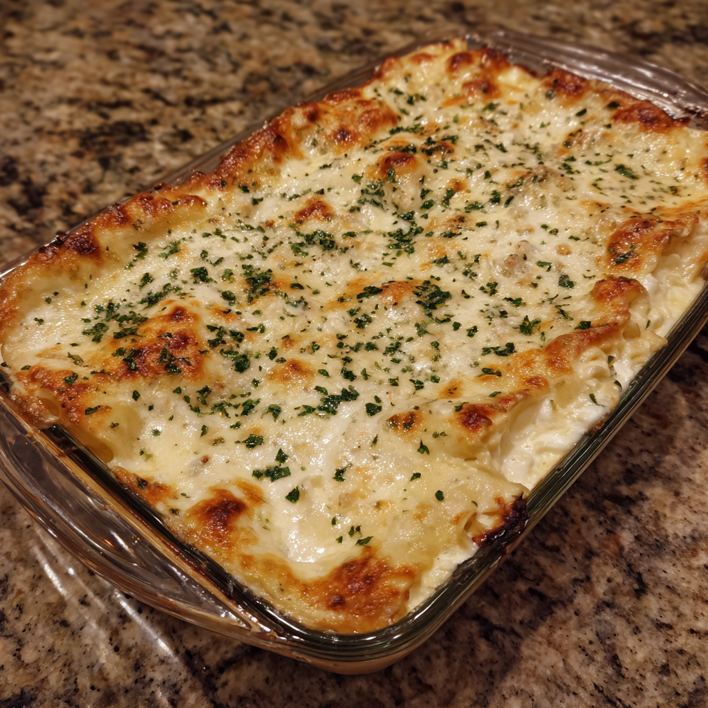 Creamy White Lasagna Delight