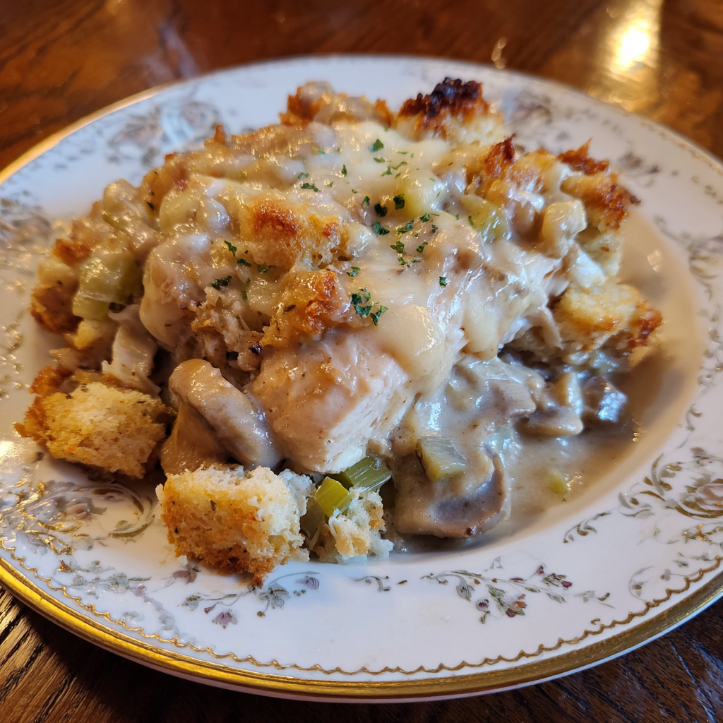 Crock Pot Chicken and Stuffing Dinner