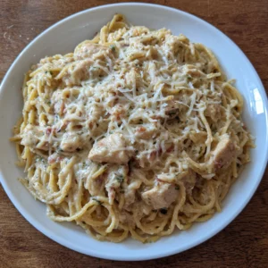 CrockPot Chicken Spaghetti