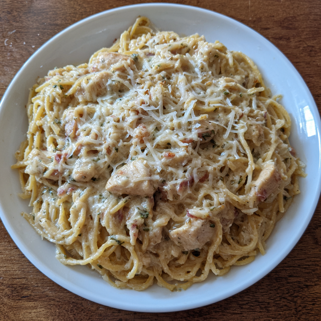 CrockPot Chicken Spaghetti