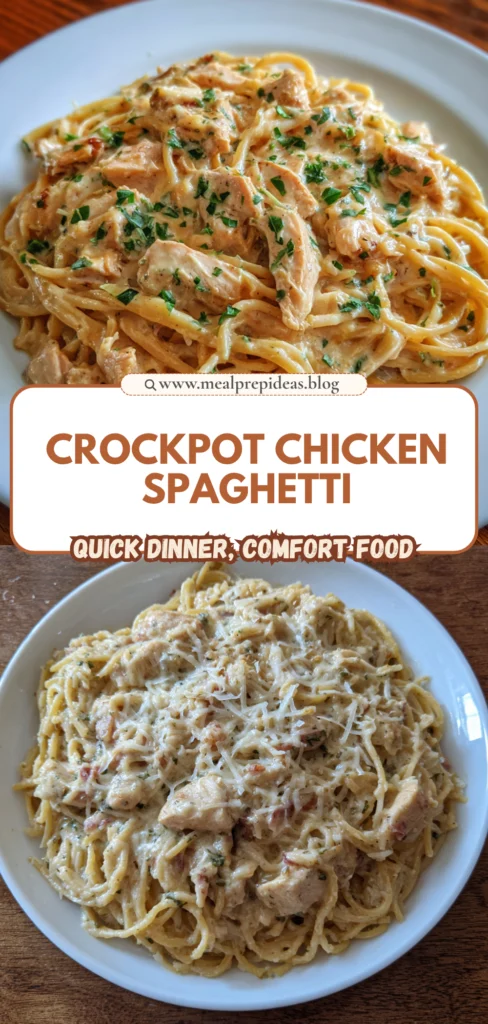 CrockPot Chicken Spaghetti
