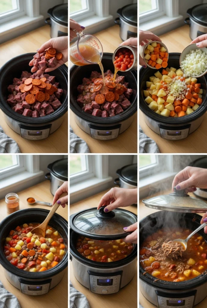 Crockpot Beef Chorizo Stew